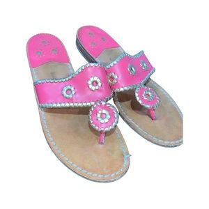 Jack Rogers Pink & Gold Sandals